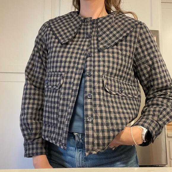 collared quilted jacket - Picture 3 of 9